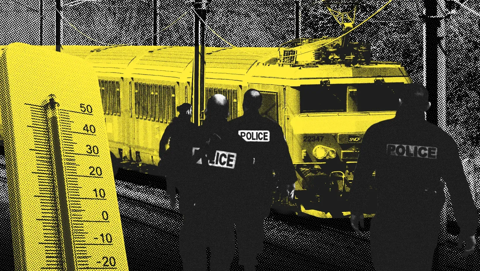 Canicule, train et intervention policière : récit d'un voyage dans la France de Macron
